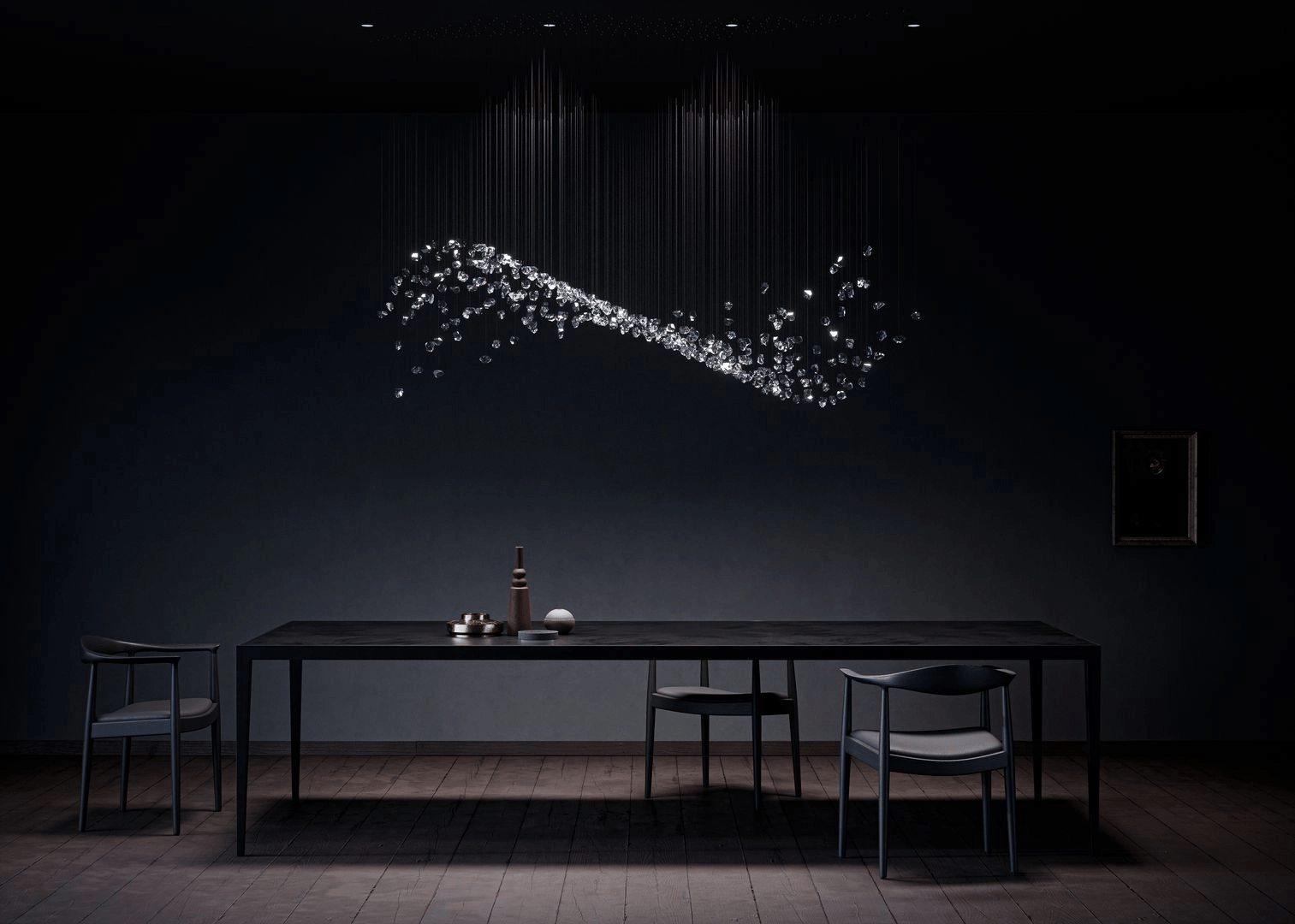 Raw Crystal Customizable Chandelier