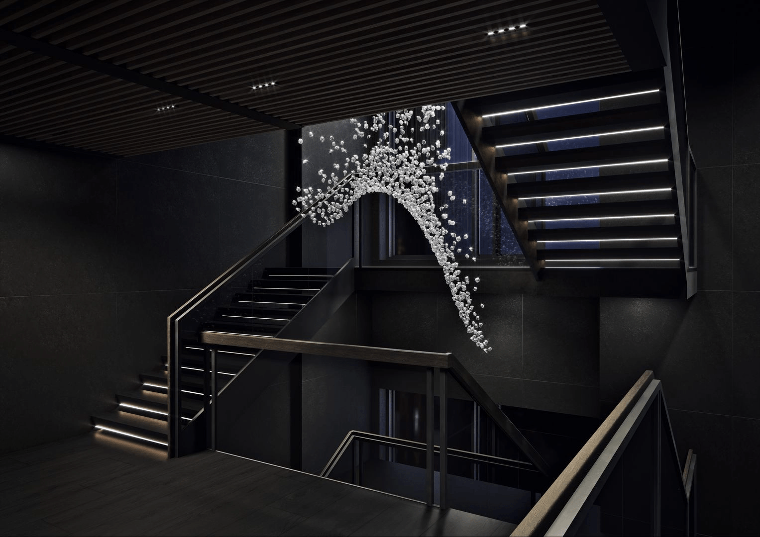 Raw Crystal Customizable Chandelier