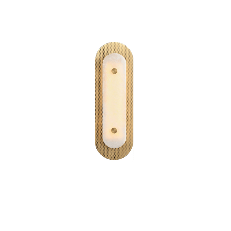 Aurelia Perforated Alabaster Wall Light - Wall Lamp, Hardwired Wall Sconce, detail 11