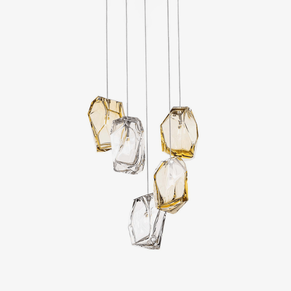 Crystal Rock Cluster Chandelier