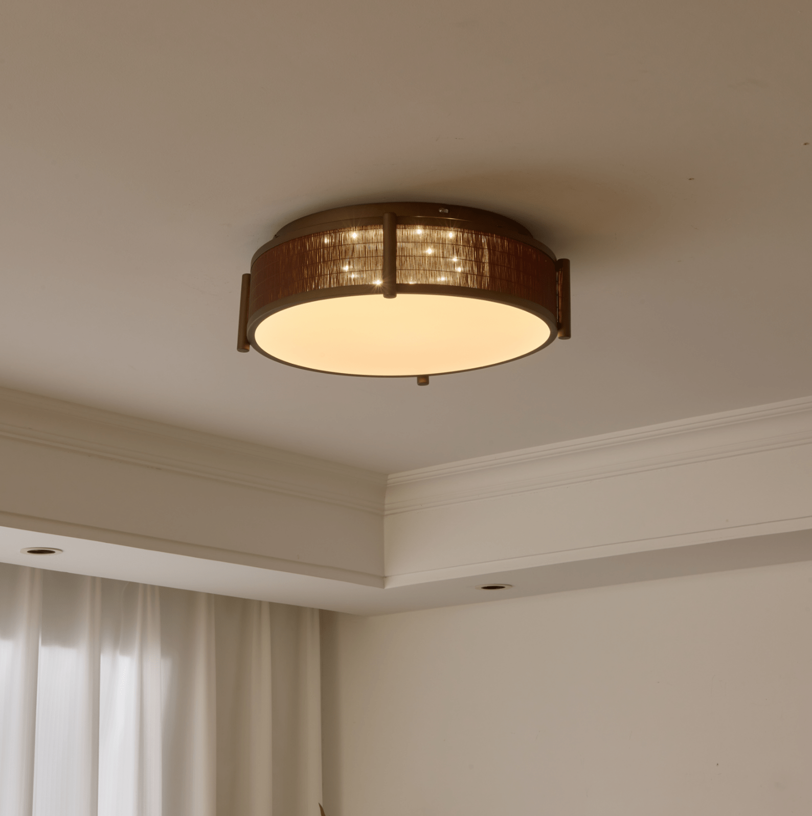 Bamboo Weave Ceiling Light