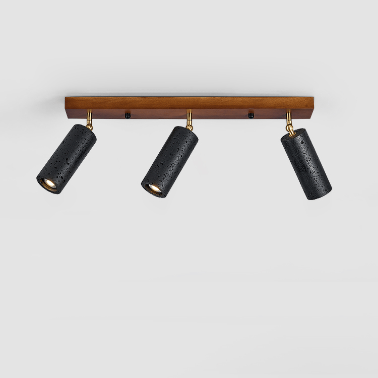 Volcanic Wood Trio Ceiling Spot Light