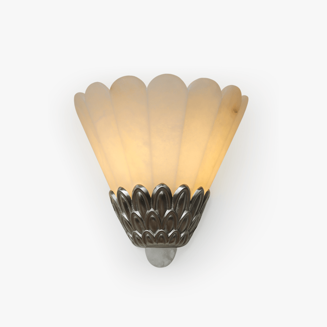 Artoria Petal Alabaster Wall Light - Dia 31cm x H 28cm Alabaster, Hardwired Wall Sconce