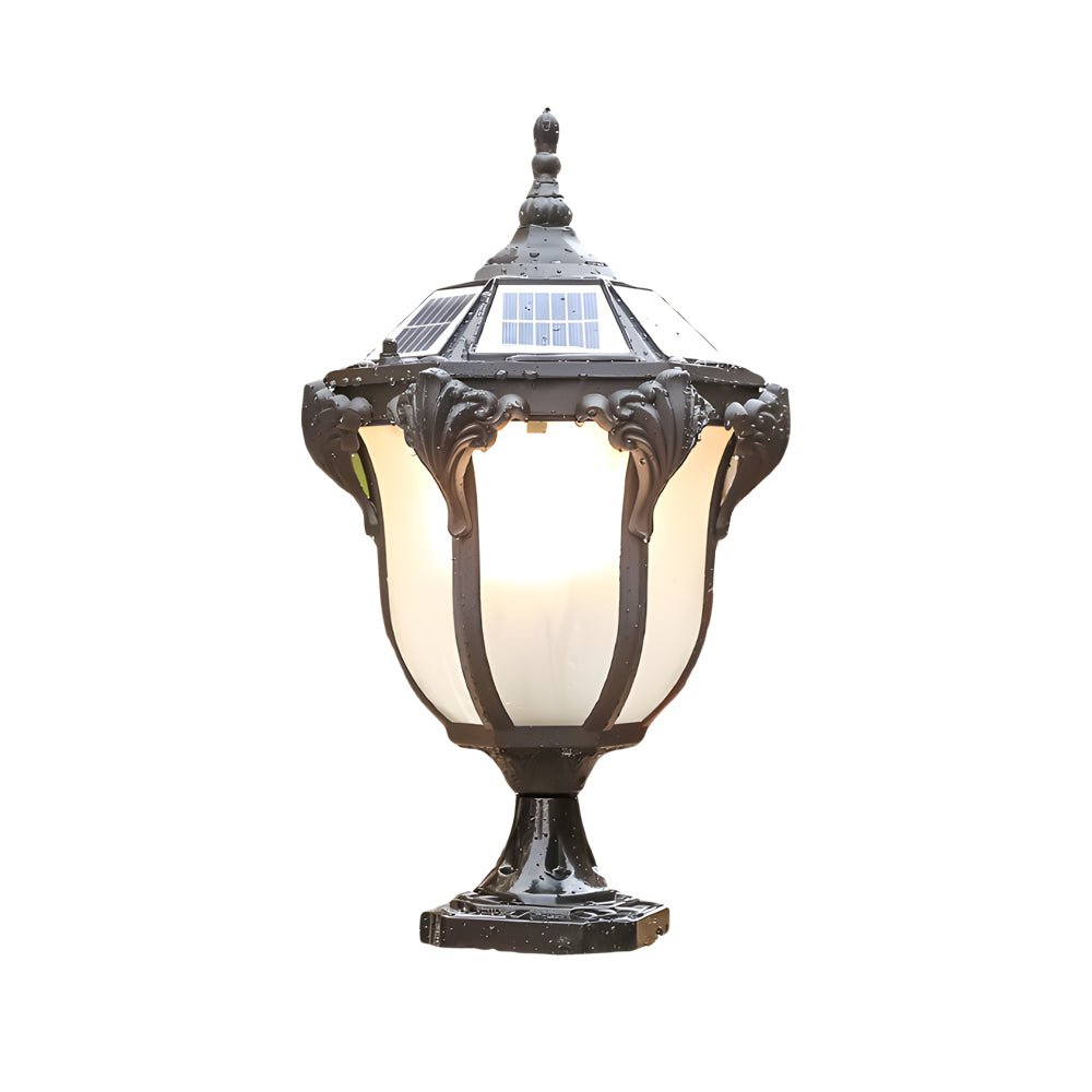 14.6-/17.7-inch H Black/Bronze Solar Light