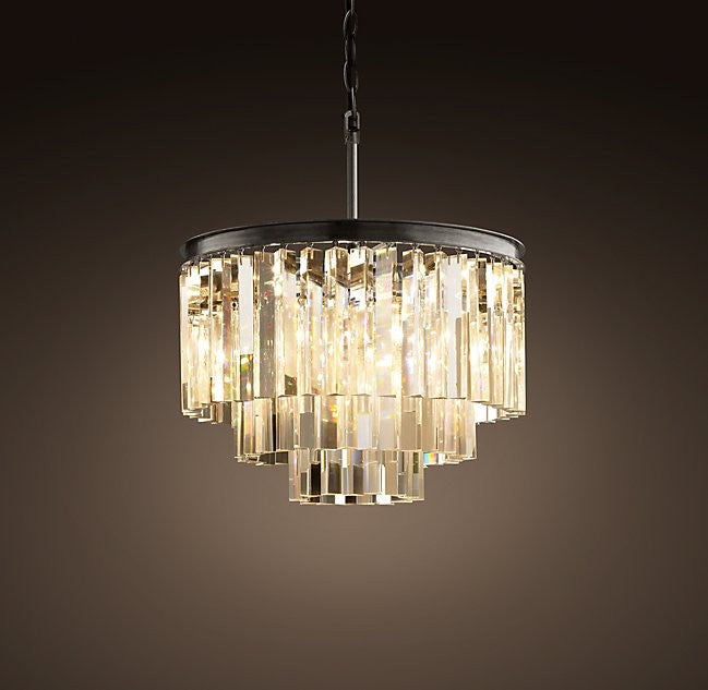 Modern Lights Round Crystal Chandelier