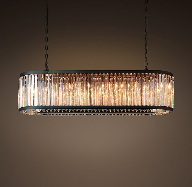 Modern Lights Oval Crystal Chandelier