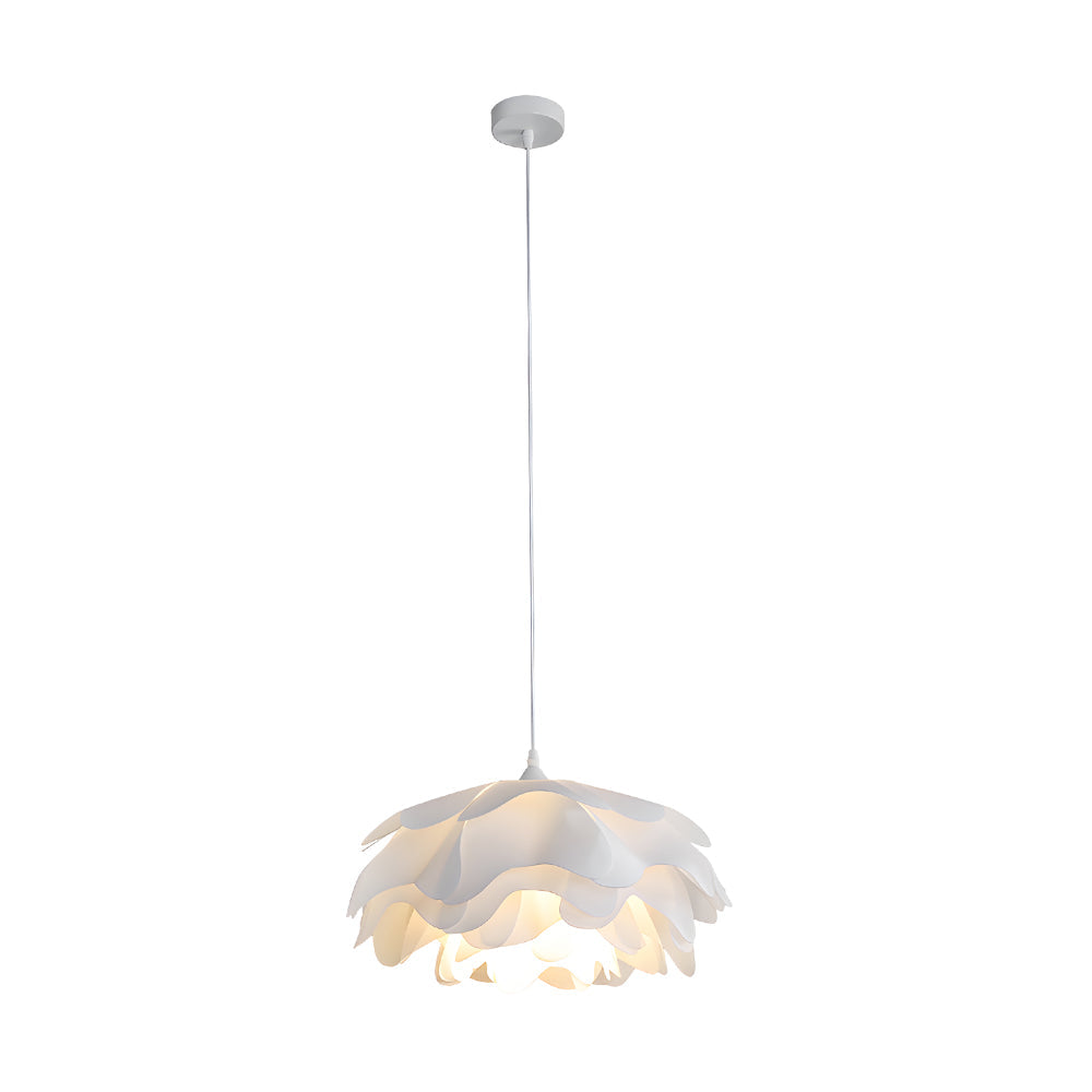 Close-up angle of Versatile Acrylic Flower Pendant Lamp: Design, 3-Step showing form and material detail
