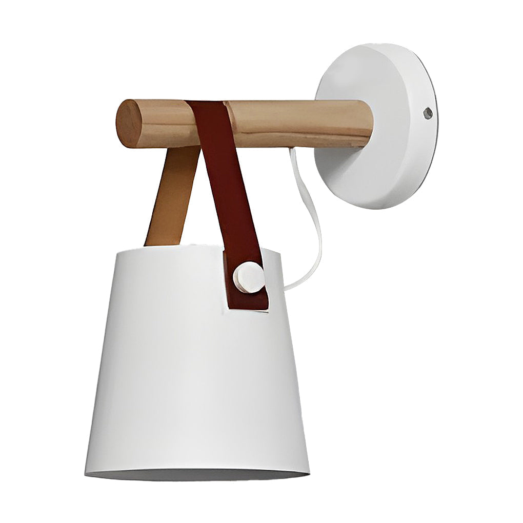Timeless Wood Metal Nordic Plug-In Wall Light, Plug-In Wall Sconce, detail 6