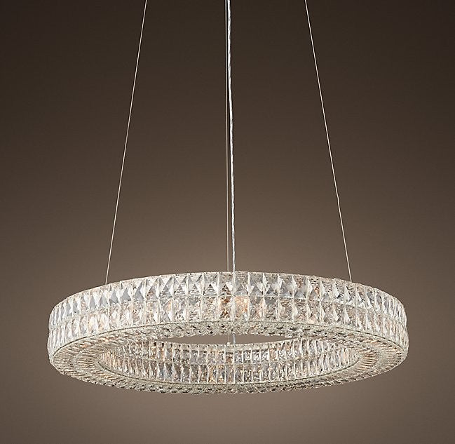 Modern 12 Lights Round Crystal Chandelier