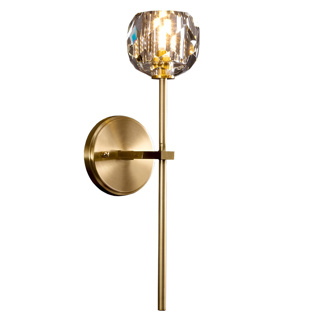 Ball-shaped LED Crystal Gold Postmodern Plug in Sconce Lighting Wall Light - Wall Lamp, Plug-In Wall Sconce, detail 12