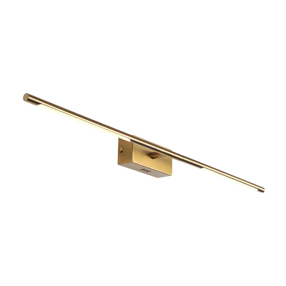Contemporary Gold LED Bathroom Vanity, detail angle 6, Tianguang Select