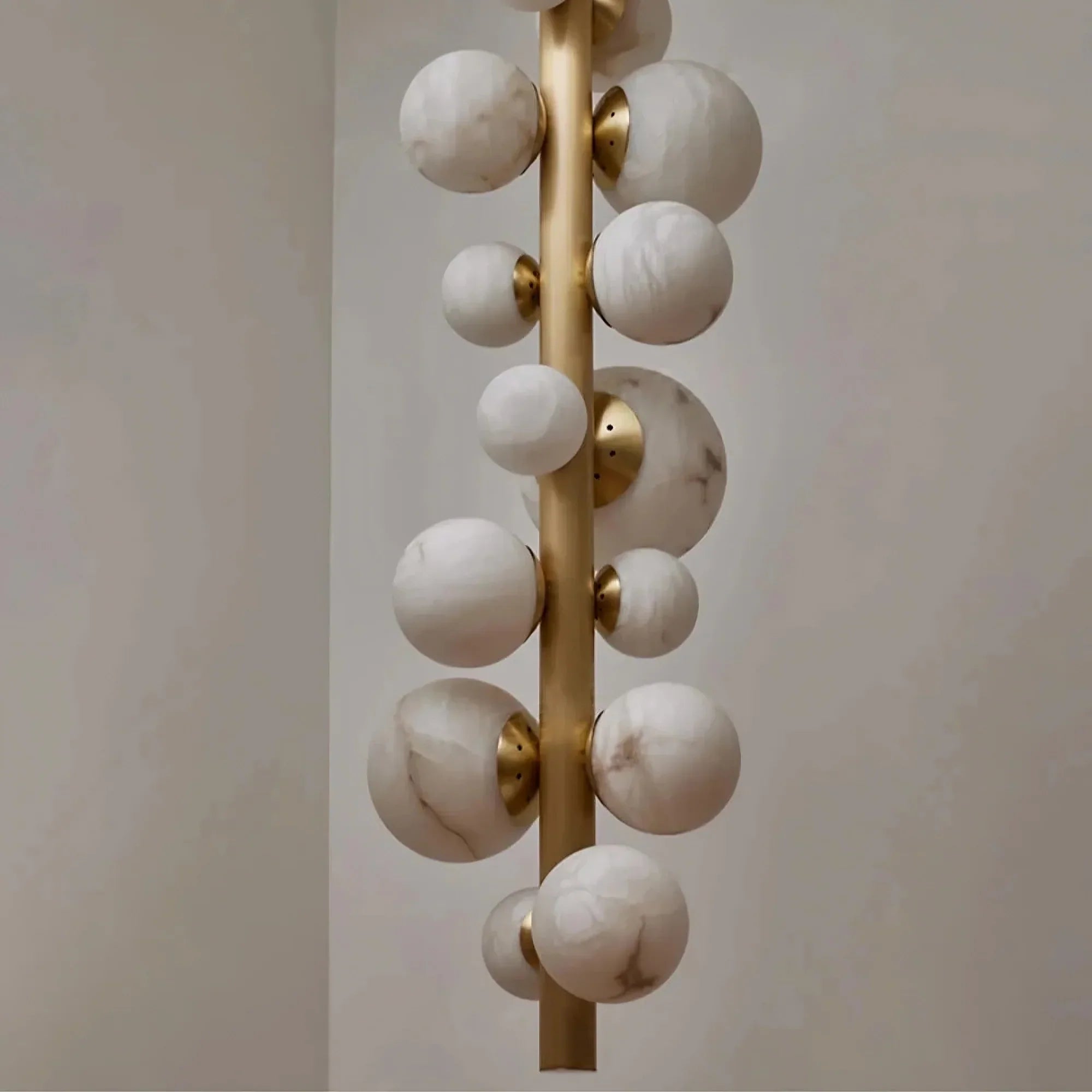 Moonshade Luxury Marble Ball Chandelier
