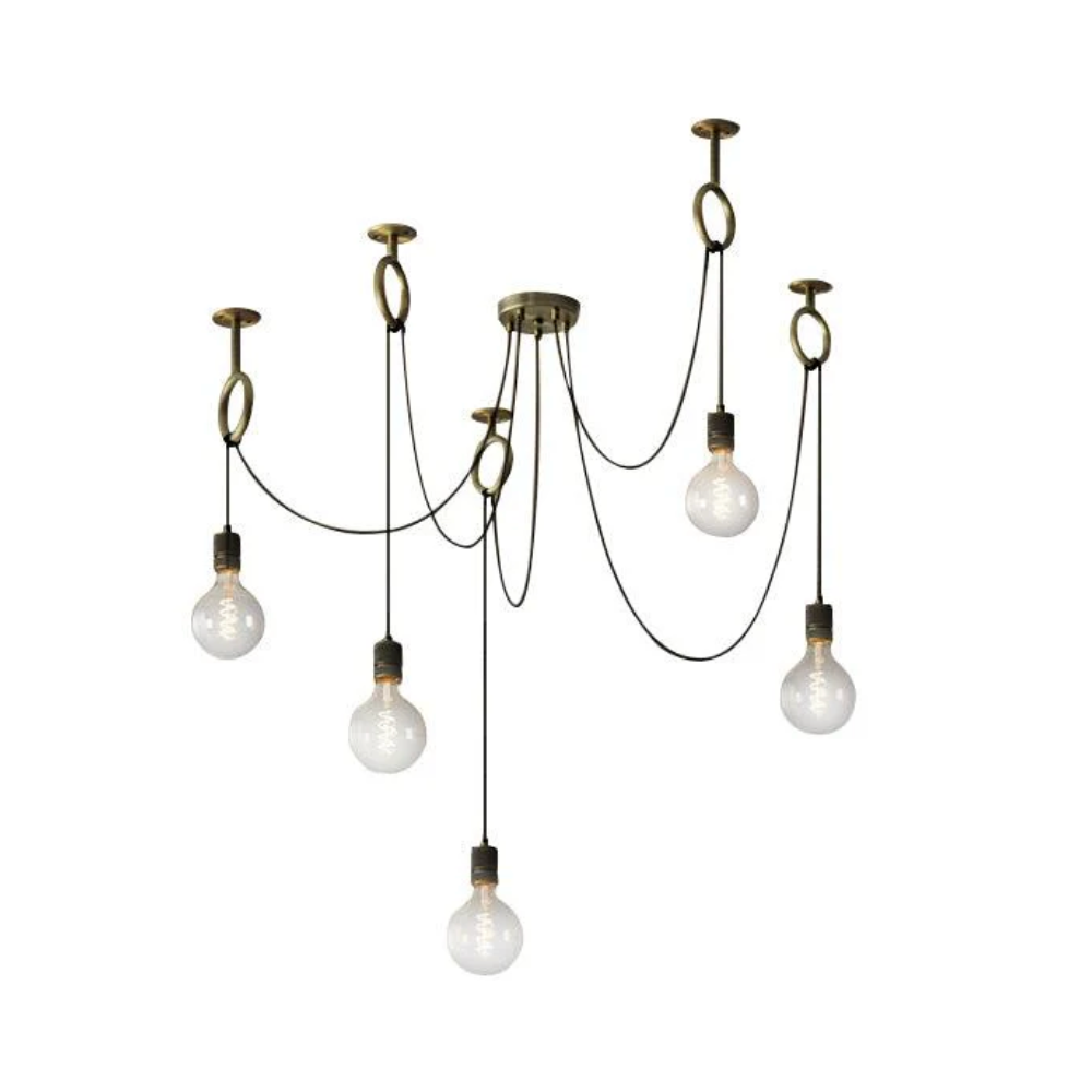 Industrial Spider Copper Chandelier | Tianguang Select