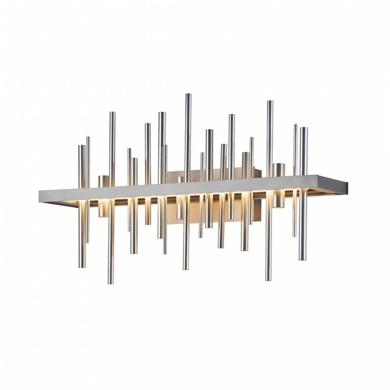 Arc Ellipse Bathroom Vanity, 5-Light, Sterling, Opal Glass, 42"W, Bathroom Vanity Light, detail 2
