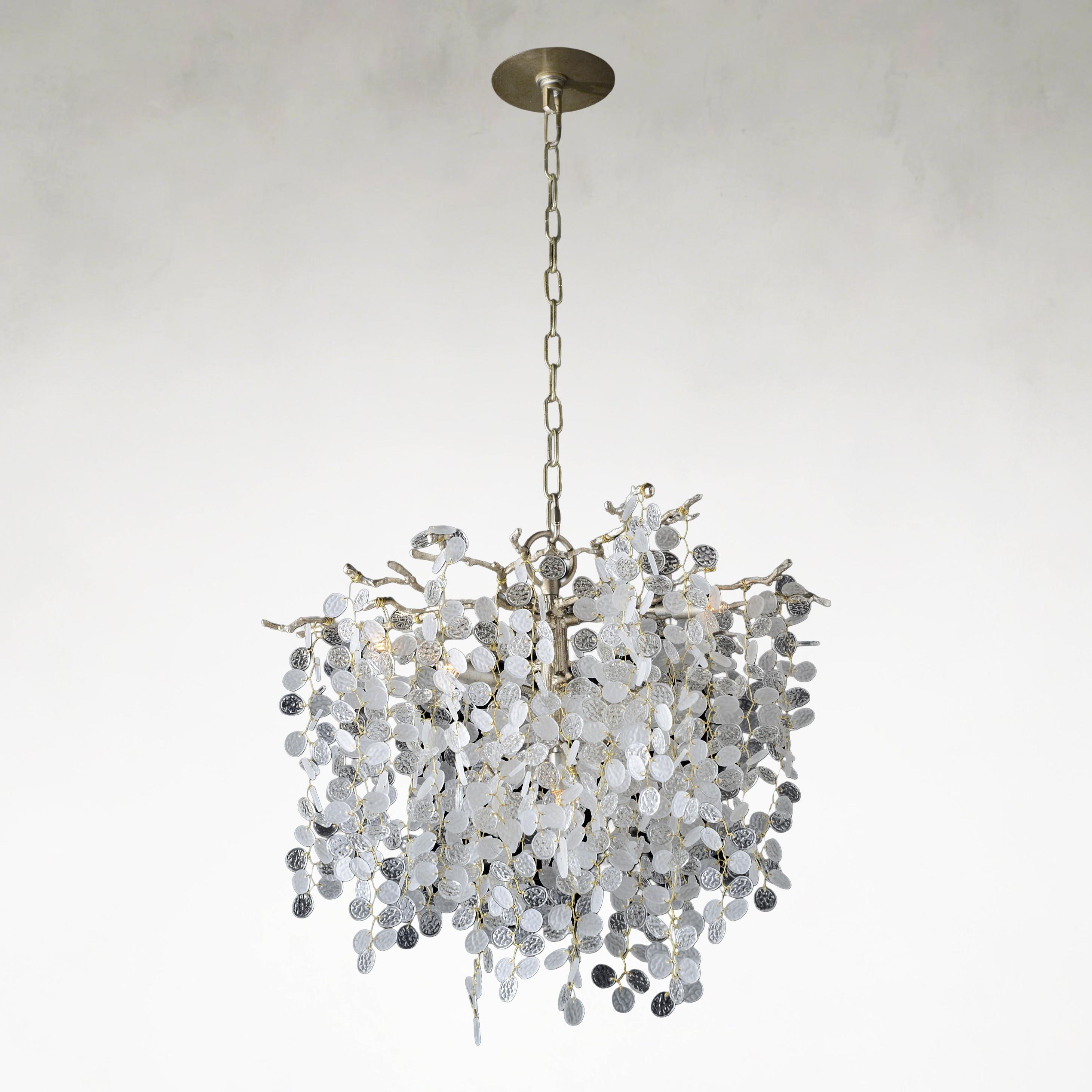 Shiro Nodas Five-Light Champagne Ceiling Chandelier