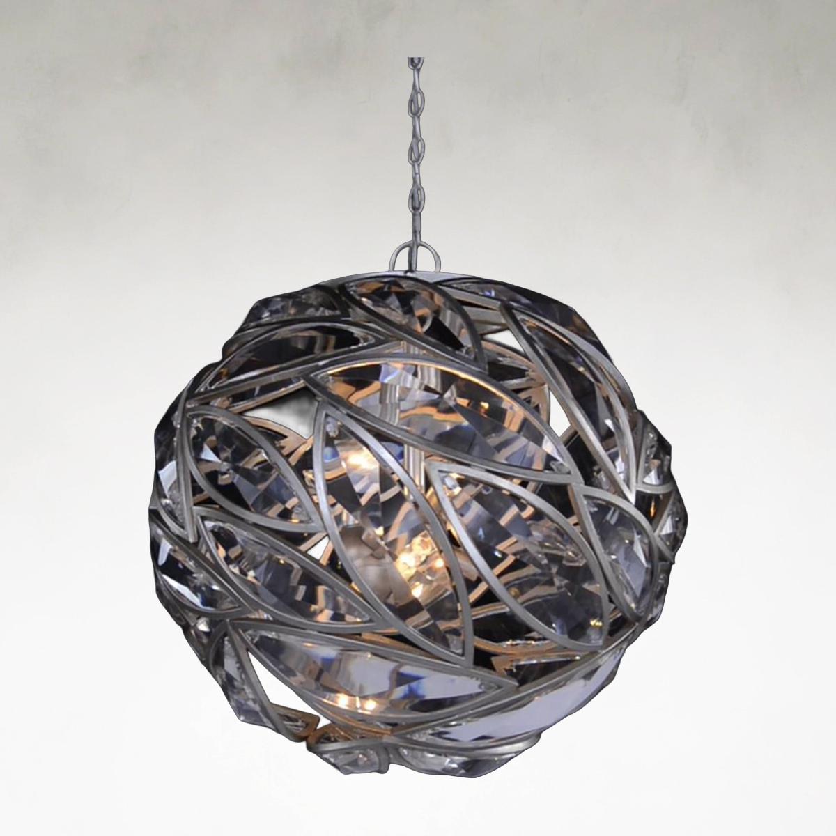 Petalina Orb 6-Light 26-Inch Chandelier Ceiling Fi x ture