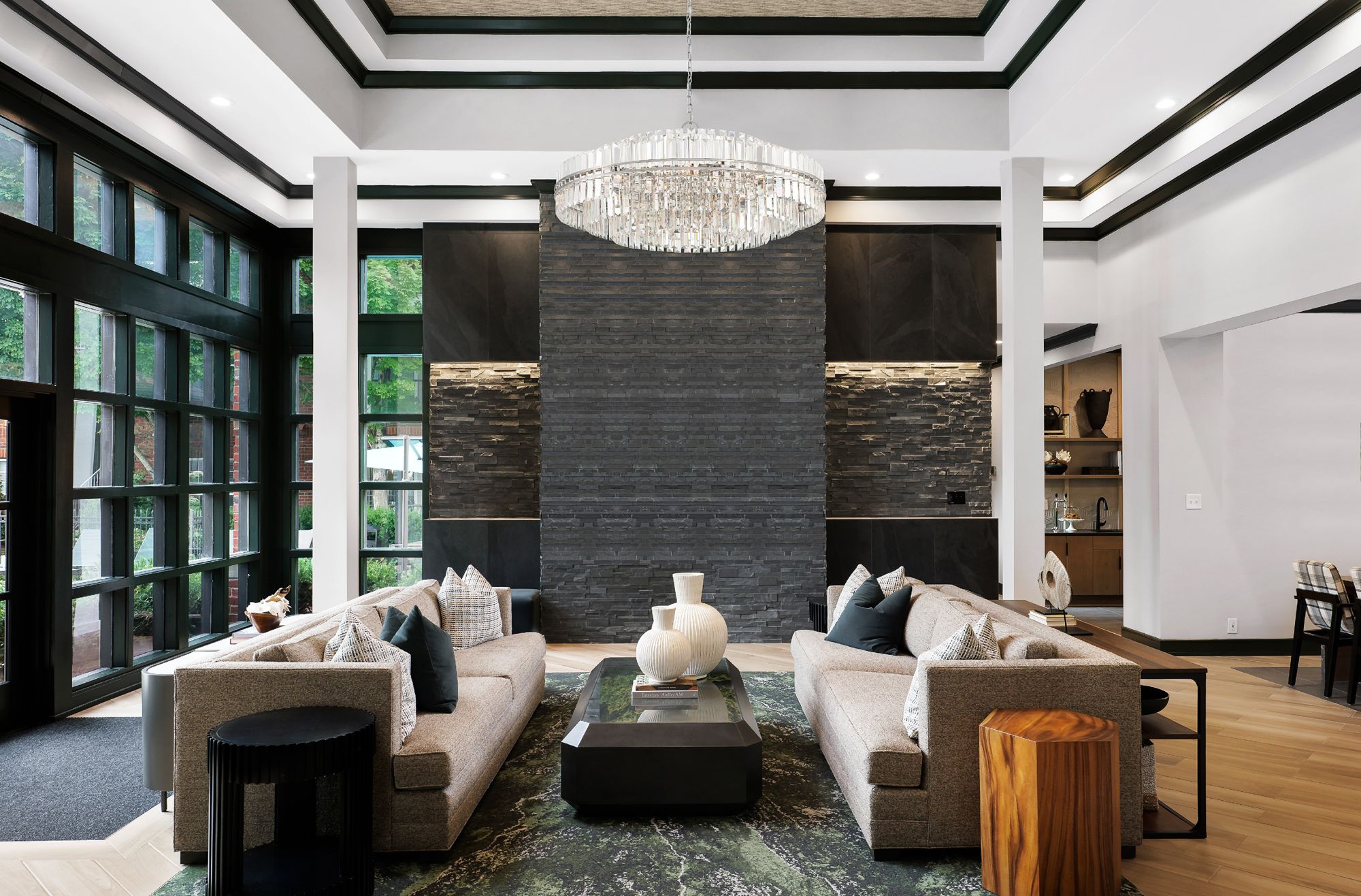 Hayes 32-Light Polished Nickel Chandelier