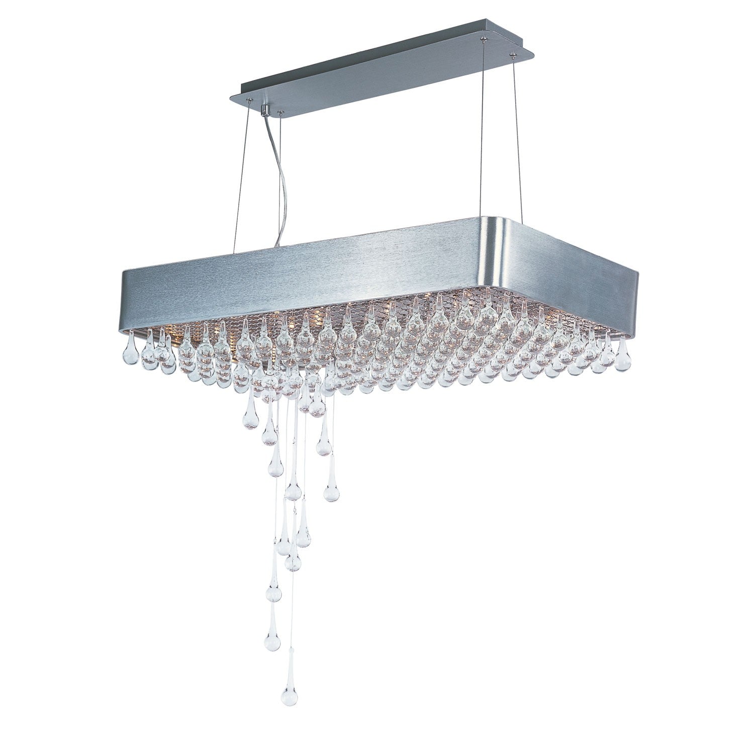 International Drops Brushed Aluminum Pendant Light