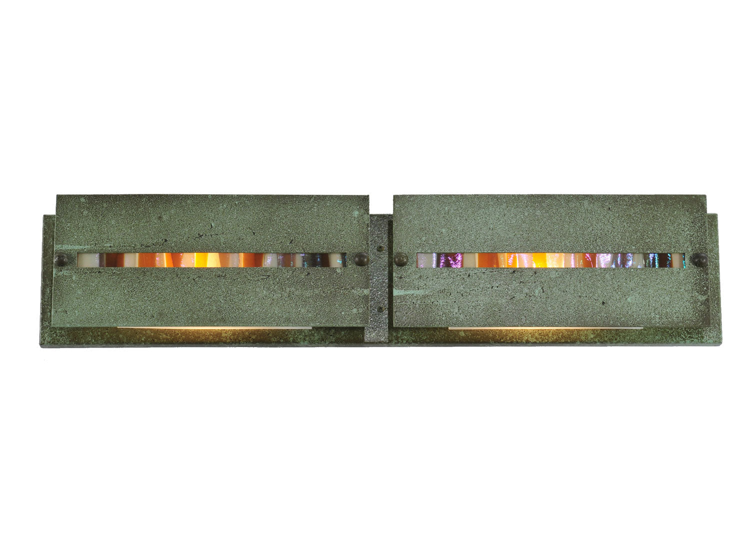 Moss Creek Creekside 30 Inch 2-Light 6.00" Tarnished Copper Wall Sconce front view