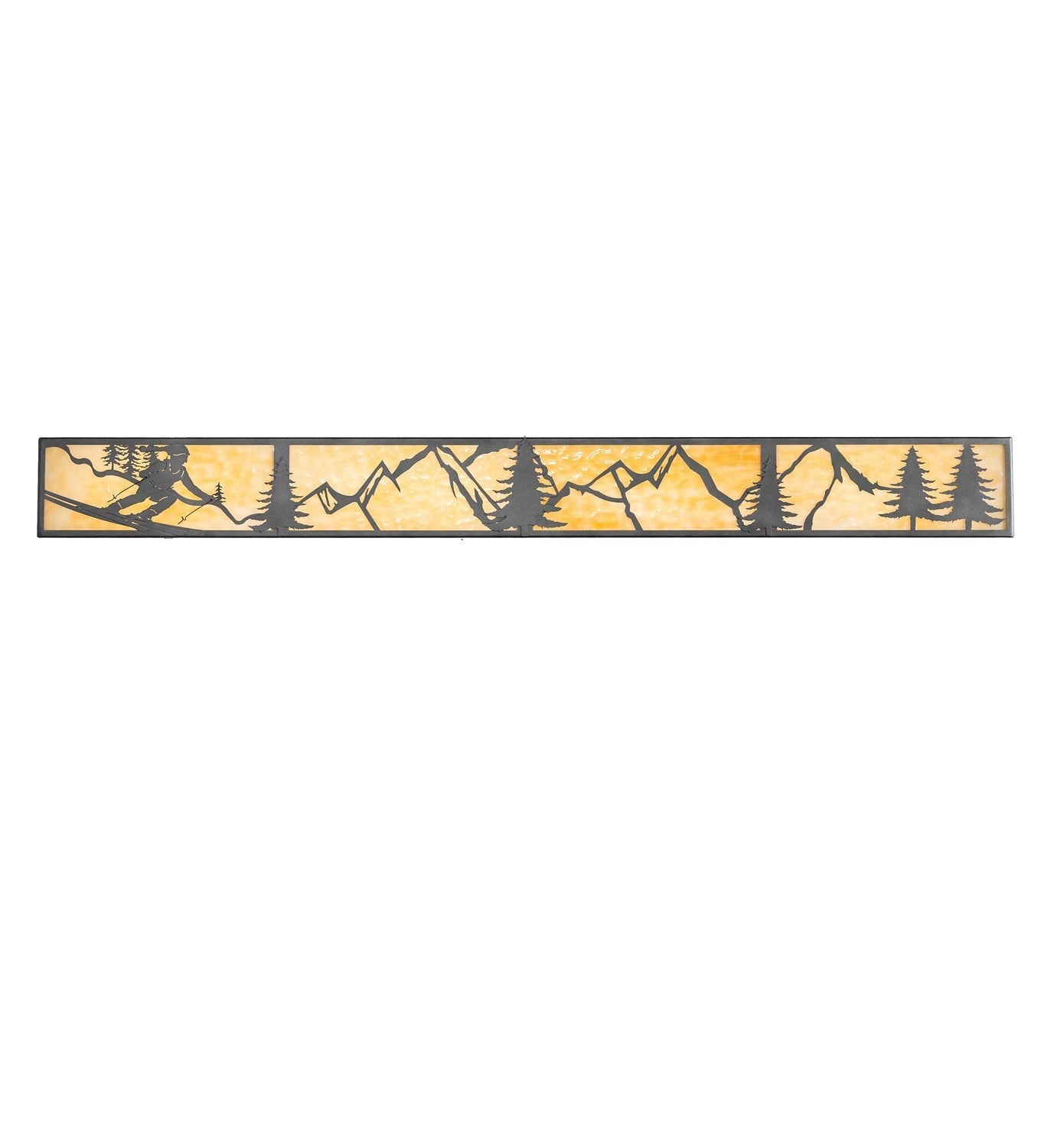 Skier 63 Inch 8-Light 6.50" Pewter Wall Sconce detail view 4