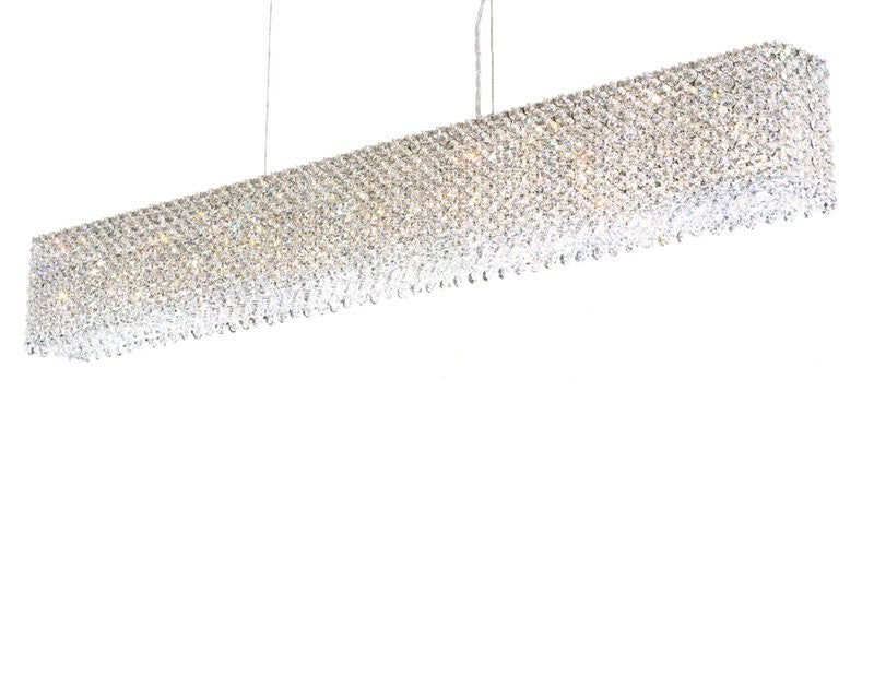 Contemporary Crystal Chandelier in Polished Chrome