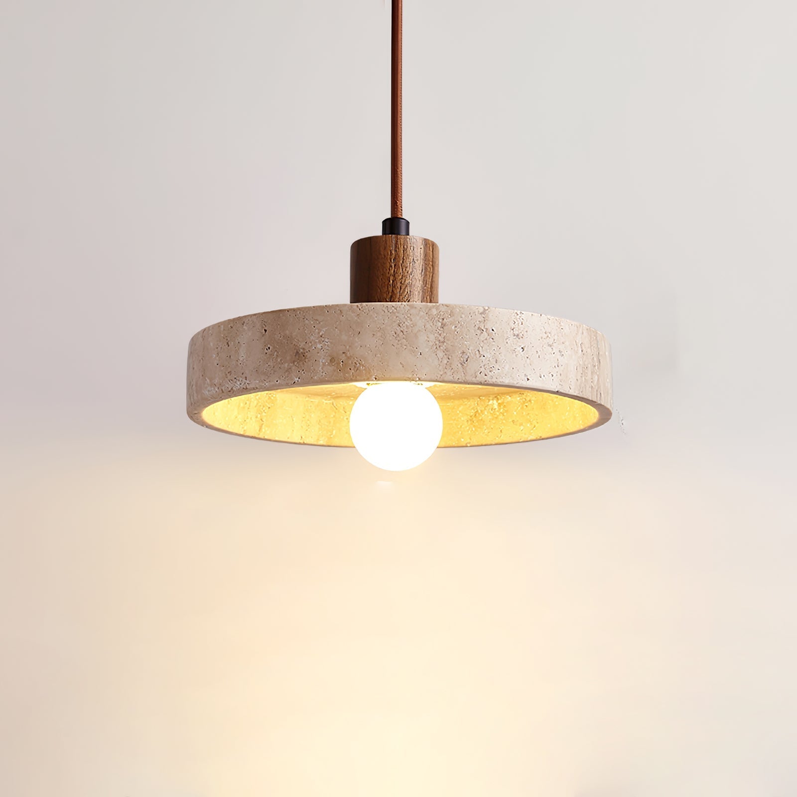 Piedra Travertine Pendant Light detail view 5