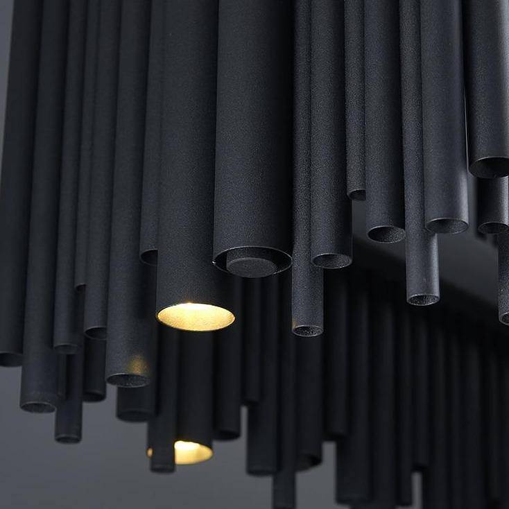 Vigo Rectangle Chandelier, Black