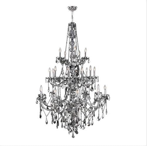 Polished Chrome Twenty-Five-Light Chandelier