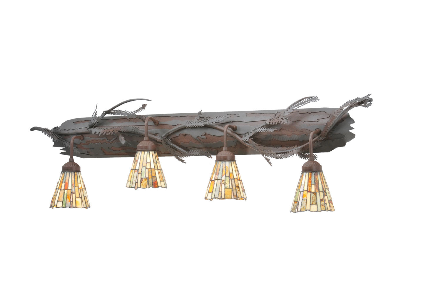 Jadestone Delta 48 Inch 4-Light 14.00" Cafe-Noir Wall Sconce front view
