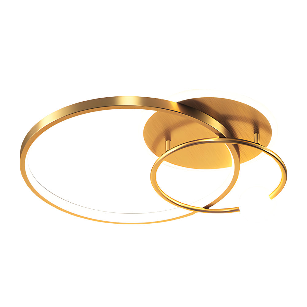 Multi-circle LED Flush Ceiling Light Gold/Balck/White