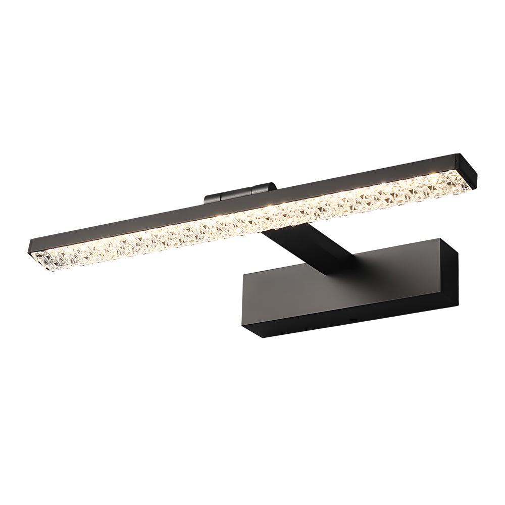 160° Adjustable LED Bathroom Vanity Fixture with Crystal-Inspired Acrylic Shade, Dimmable, Bathroom Vanity Light, detail 8