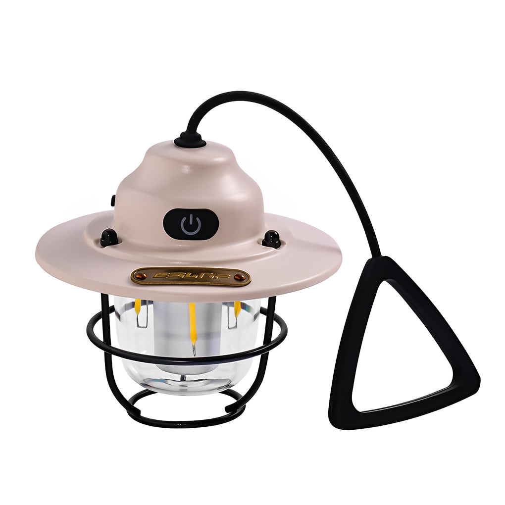 Circular LED Waterproof USB Rechargeable Retro Exterior Light Camping Lamp, Outdoor Wall Light, detail 13