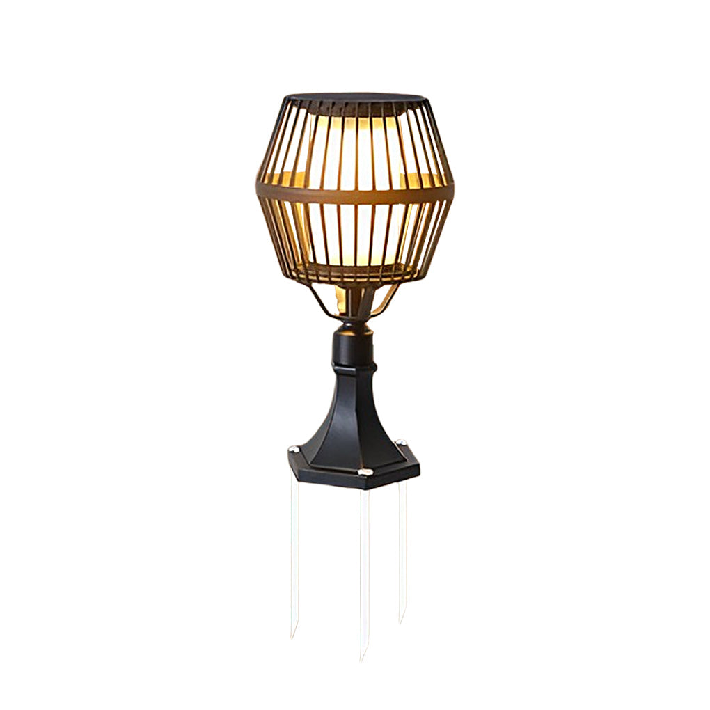 Waterproof Aluminum LED Matte Black Contemporary Solar Exterior Lights Lanterns, Outdoor Wall Light, detail 13