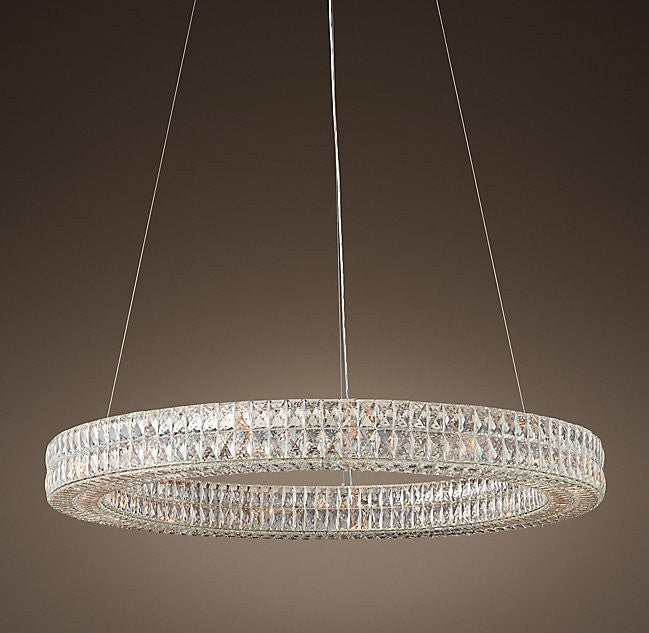 Modern 16 Lights Round Crystal Chandelier