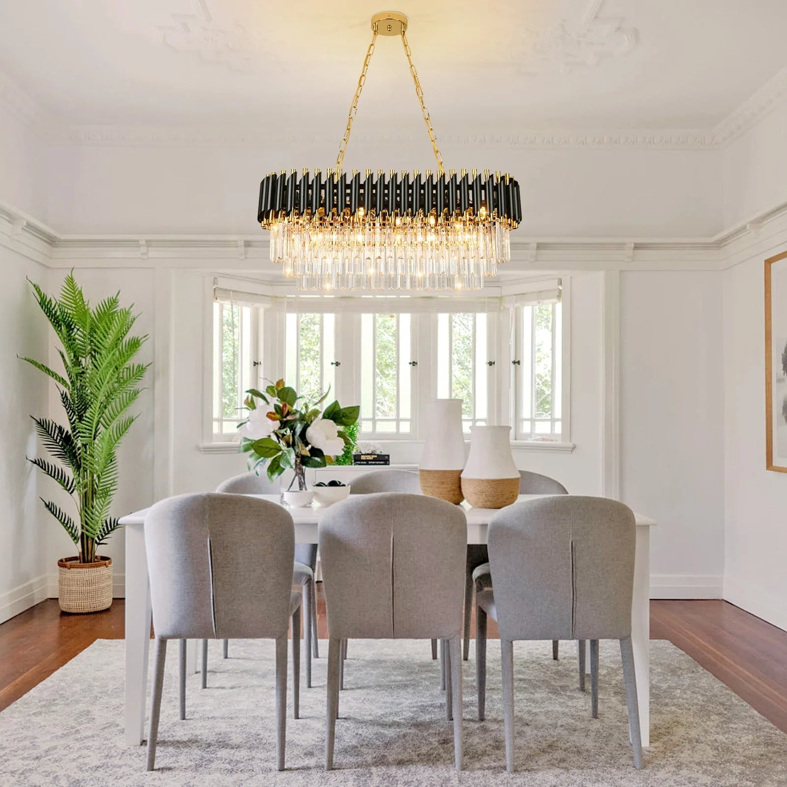 Verano Crystal Dining Room Light Fixture Chandelier