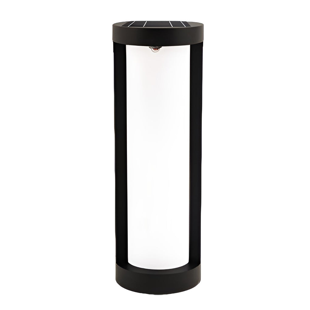 Circular Waterproof LED Solar Black Contemporary Exterior Pathway Lights, outdoor light, detail angle 8, Tianguang Select