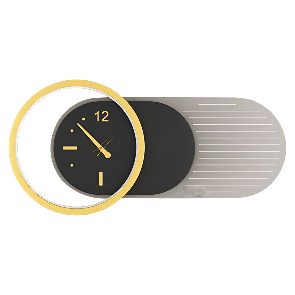 Creative Mute Clock Shaped LED Nordic Wall Light, Bedroom Wall Sconce, detail 10