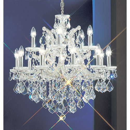 Maria Thersea Chrome Sixteen-Light Chandelier