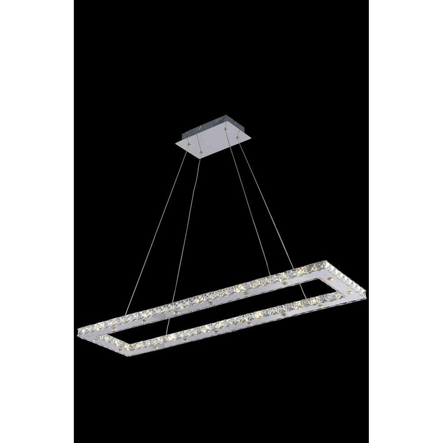Atom Chrome 32-Light LED 12-Inch Chandelier with Royal