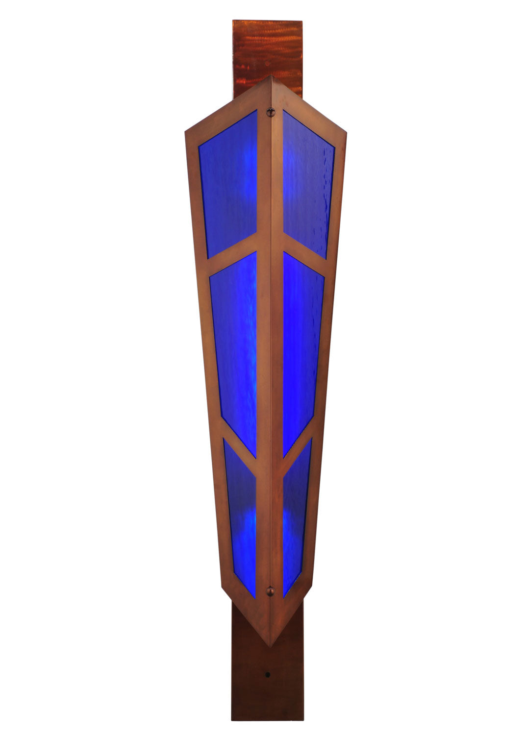 Deep Polaris 2-Light 78.00" Transparent Copper Wall Sconce front view
