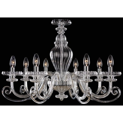 Metropolitan Chrome and Clear Glass Chandelier