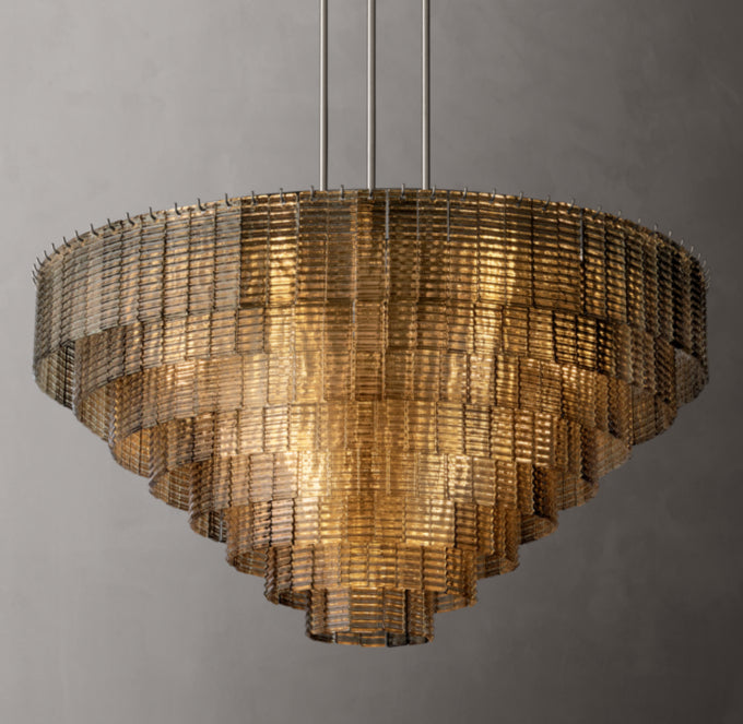 glass chandelier shown as a main product image for dining rooms