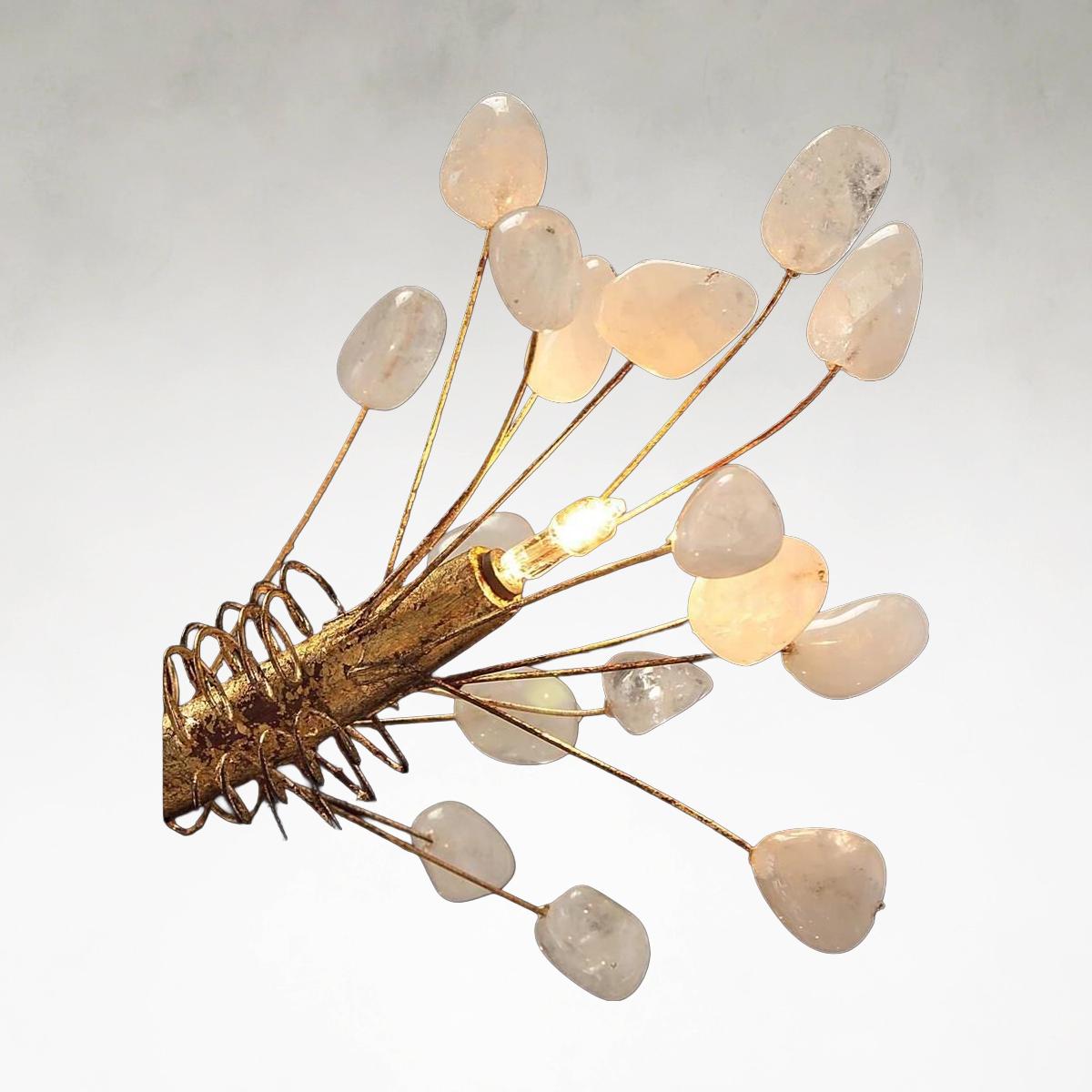 Leah Si x teen-Light 50-Inch Vintage Gold Chandelier Ceiling Fi x ture