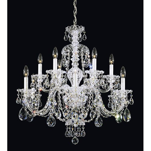 12-Light Clear Heritage Handcut Crystal Chandelier
