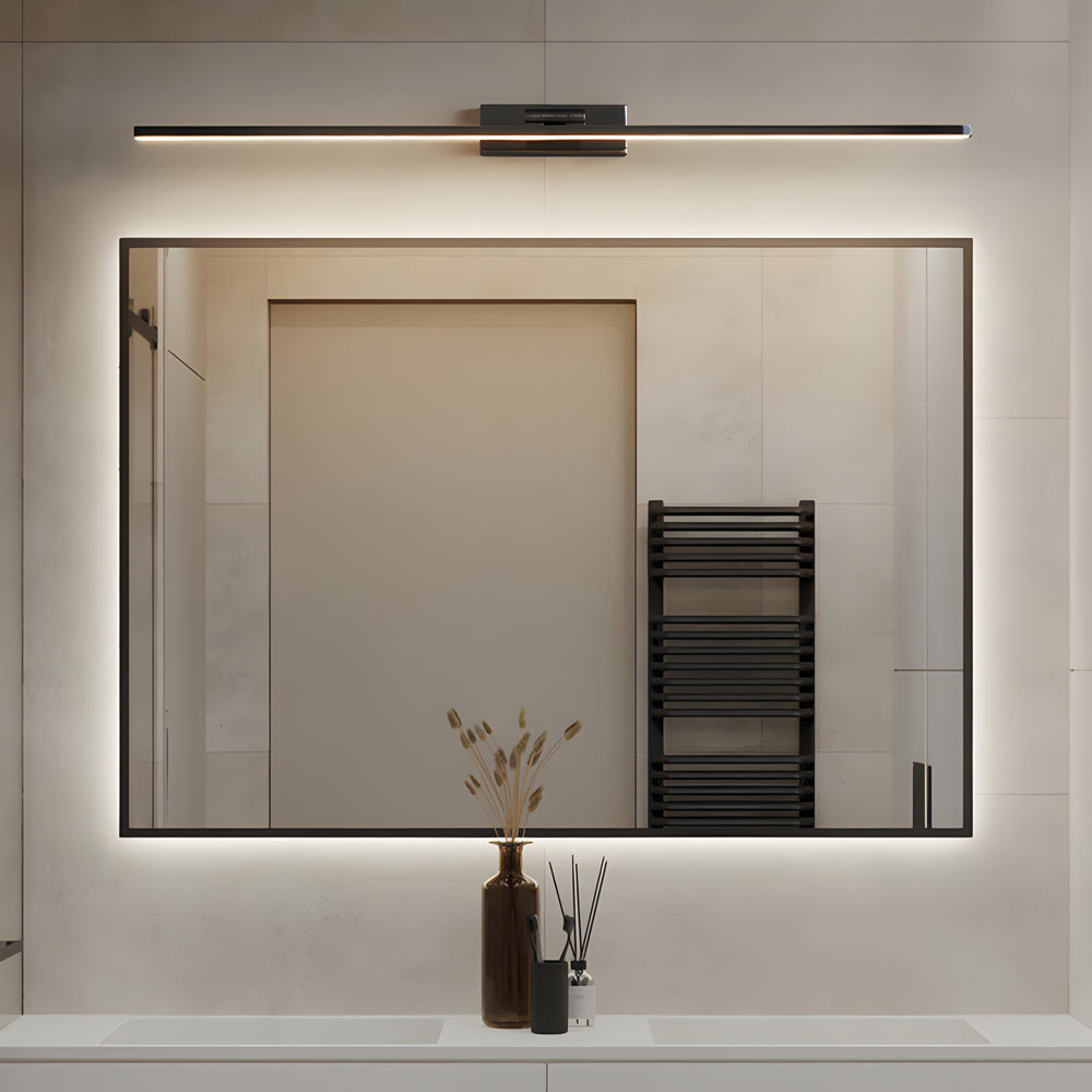 Contemporary Copper Adjustable LED Bathroom Vanity, main view, Tianguang Select
