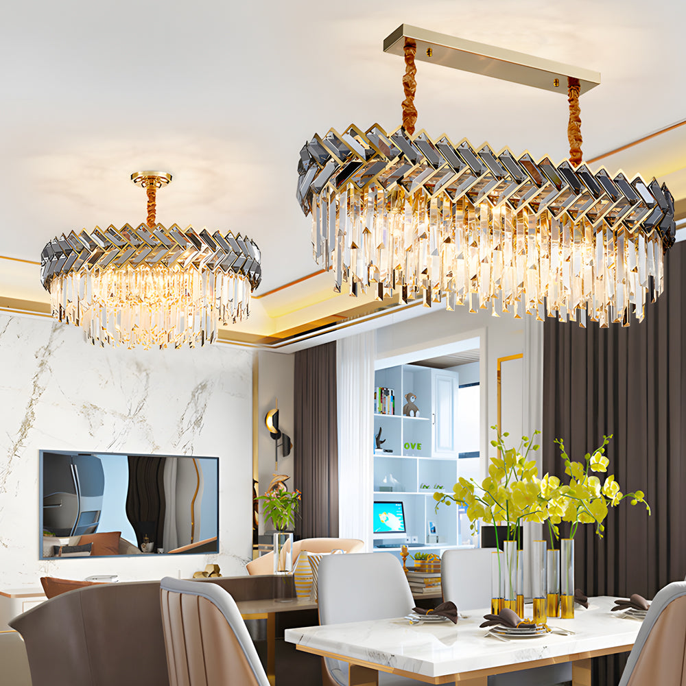 LED Dimmable Dining Room Crystal Chandelier