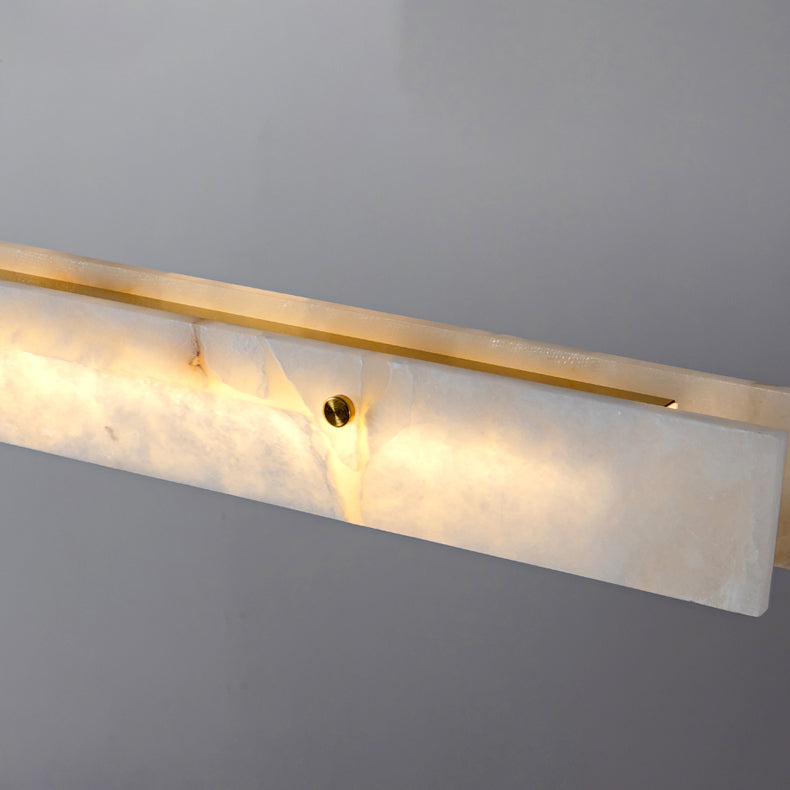 Linear Alabaster Chandelier
