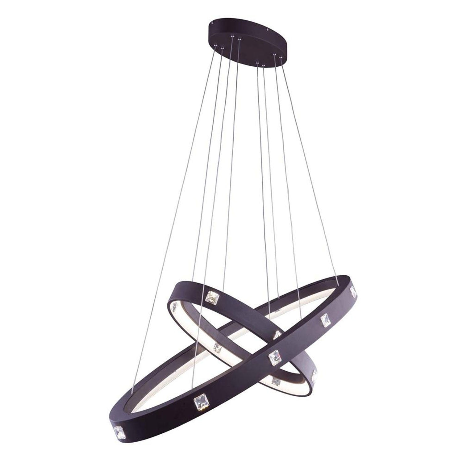 Infinity Brown 40-Inch LED Pendant with Royal Cut