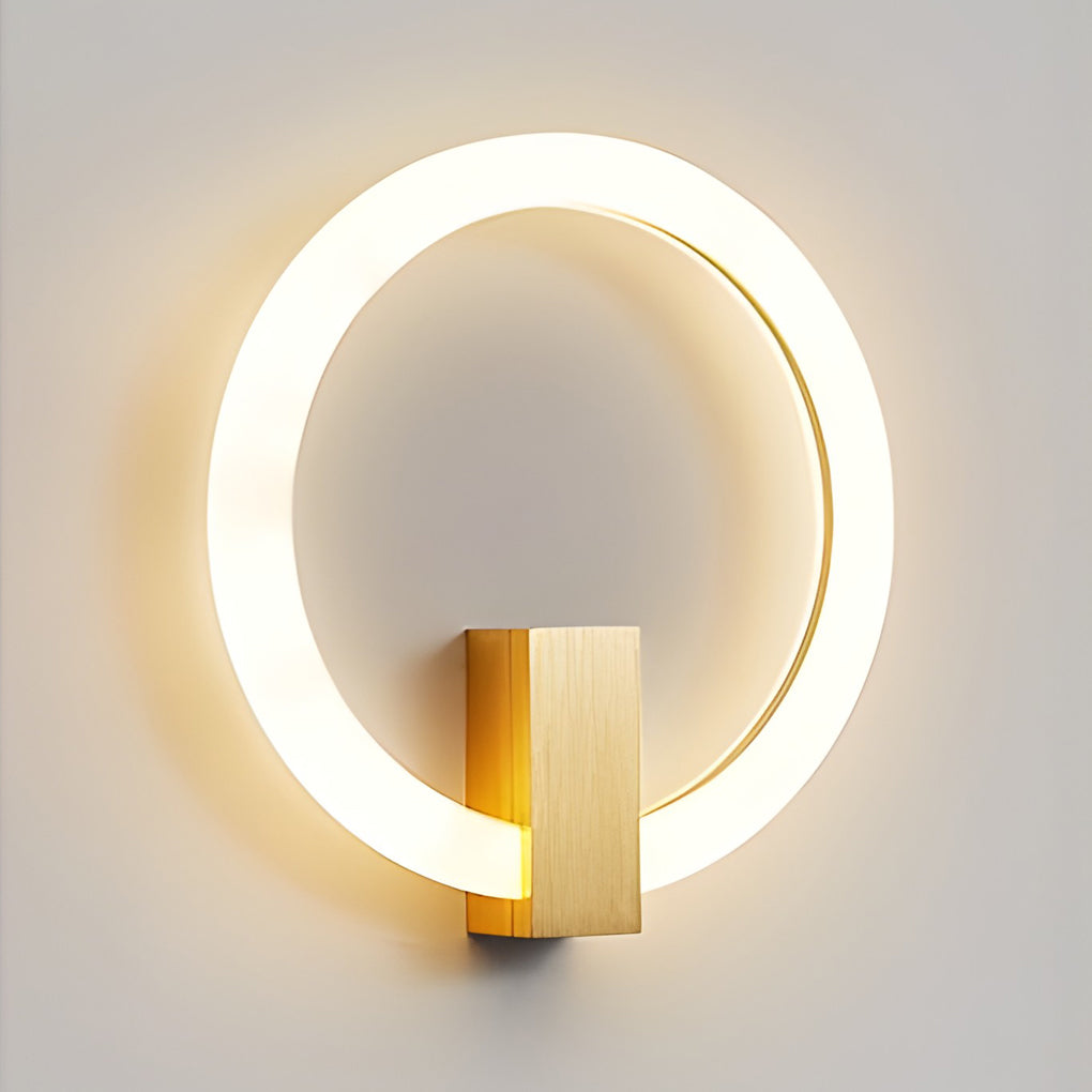 Circle Dimmable LED Contemporary Wall Light, Bedroom Wall Sconce, detail 9
