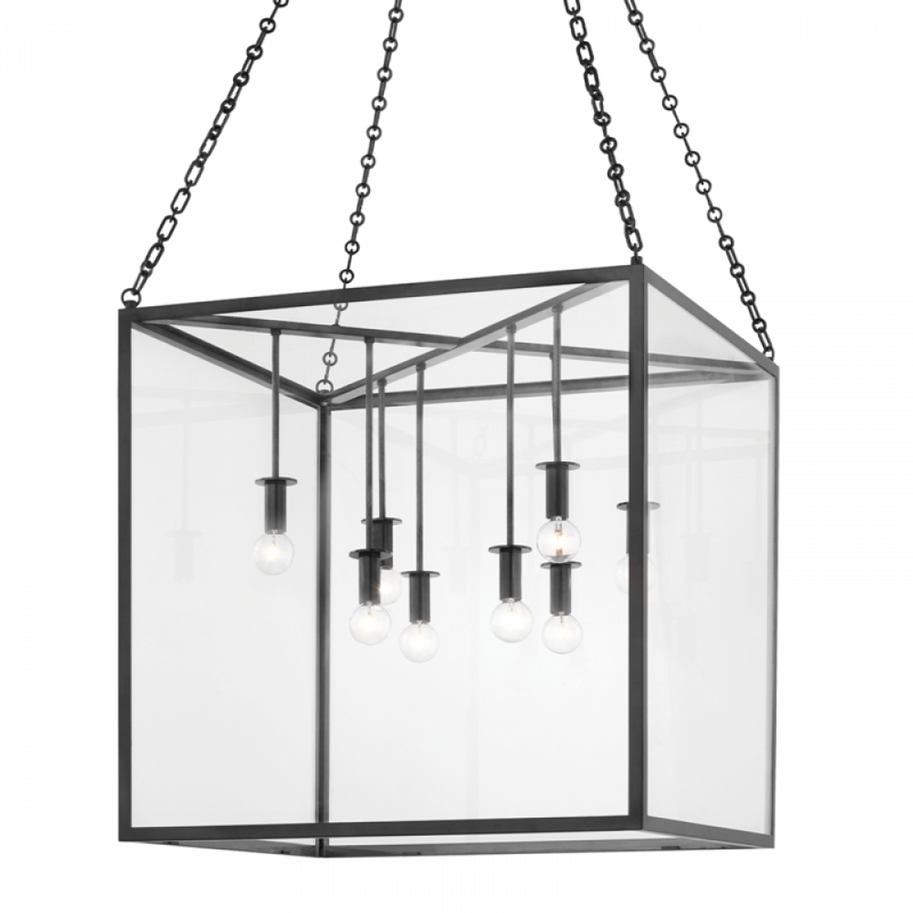 Plume Pendant, 1-Light, Standard Height, LED, Black &